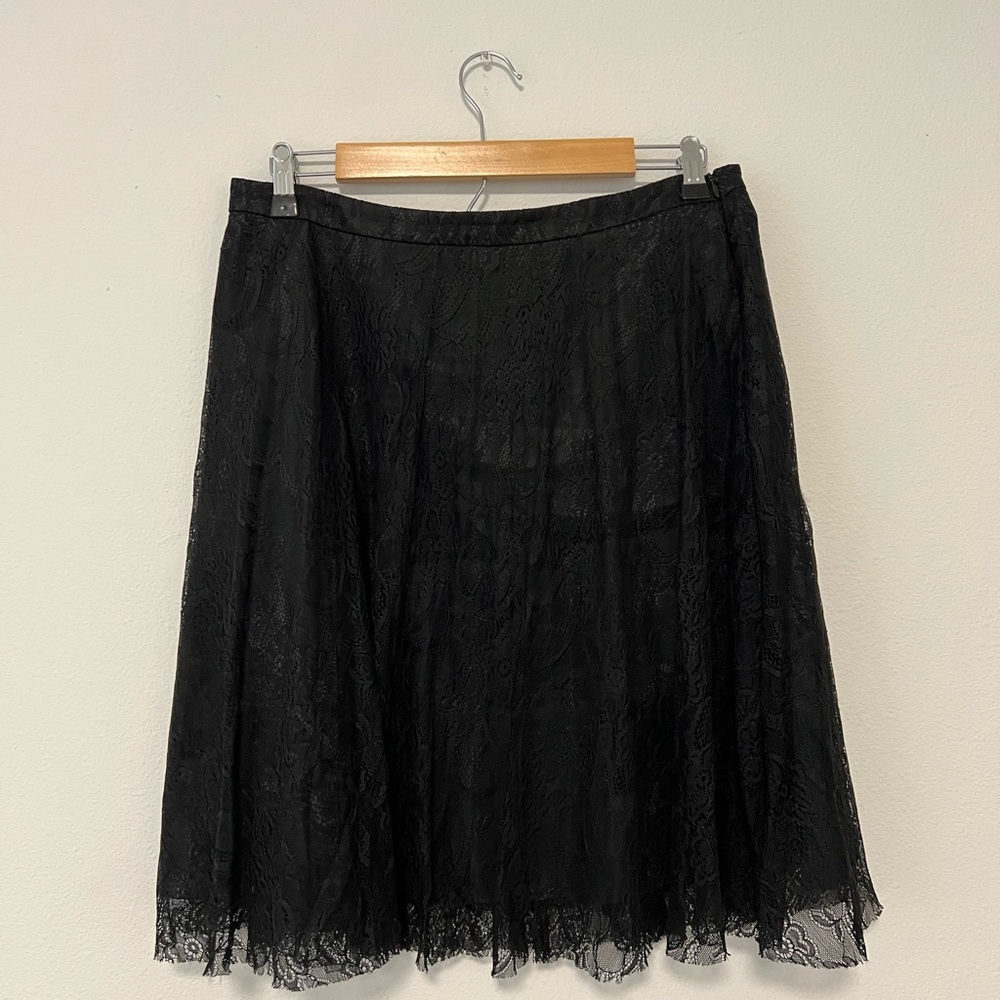 Necessary Objects Black Lace Skirt
